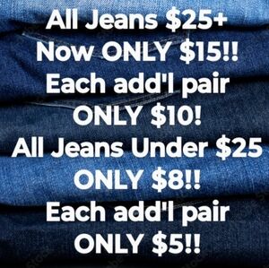 BIRTHDAY BLOWOUT JEANS SALE!